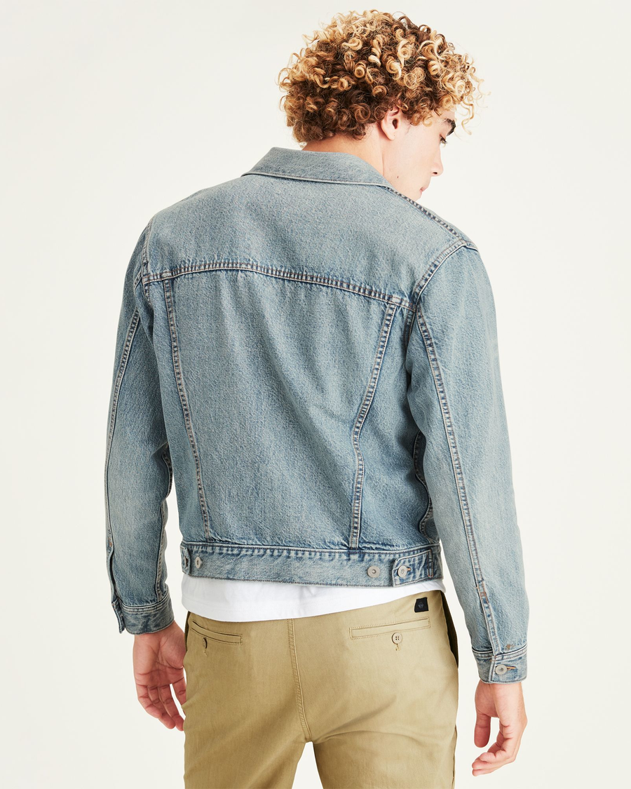 Light wash sales trucker jacket