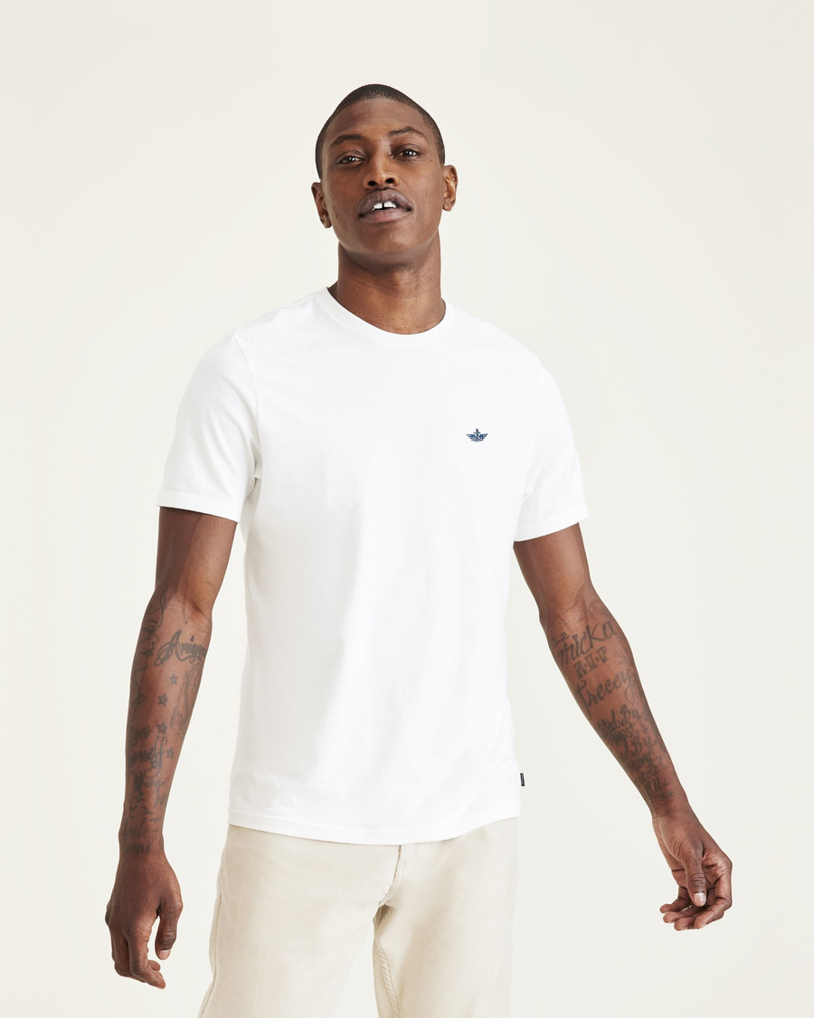 Crew neck white shirt online