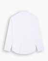 View of model wearing Lucent White Go Shirt, Regular Fit.