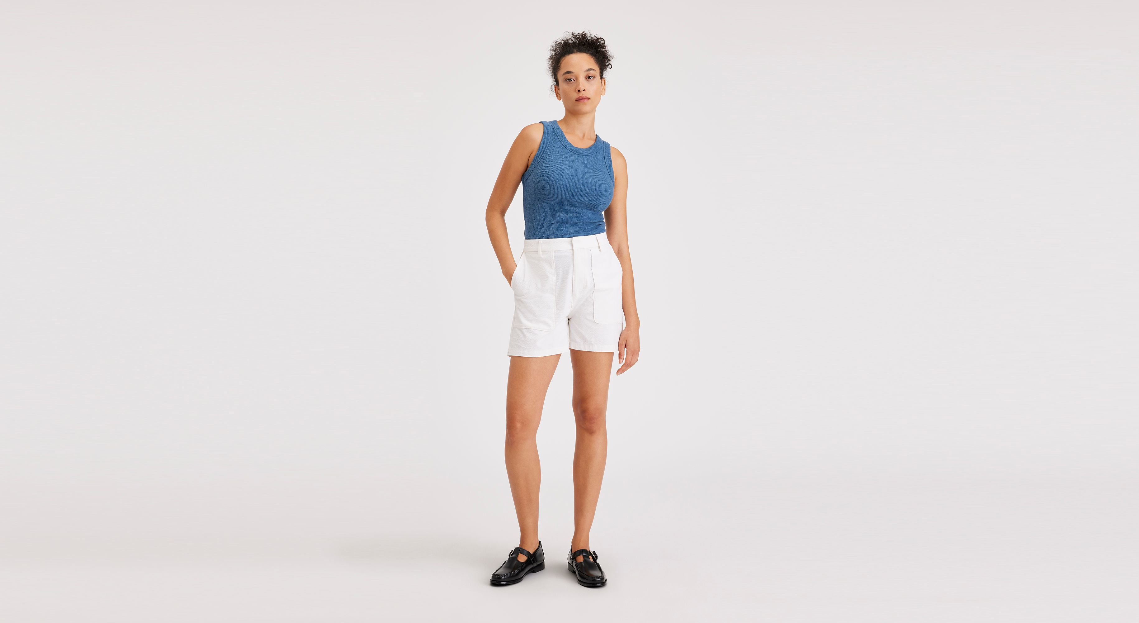 thumbnail image 2 of Dockers Women's Mid Rise Mini Skort - 4 Inch Inseam With Recycled Polyester Material 2 of 9