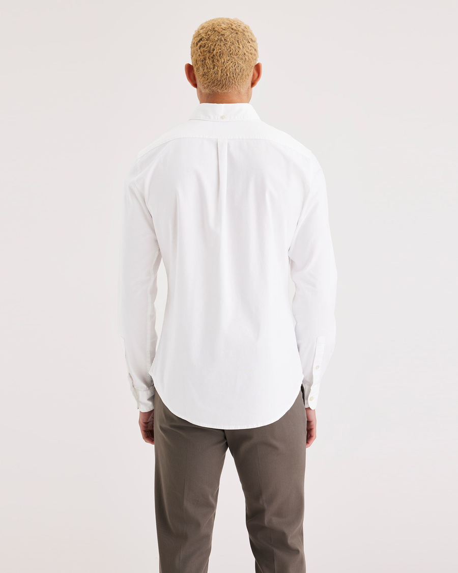 slim fit oxford dress shirt Slim Fit Blue Solid Button-Down Collar Non-Iron Men's Dress Shirt  Wilkes  & Riley, LLC