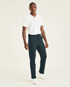 Front view of model wearing Magical Forest Comfort Knit Chinos, Straight Fit.