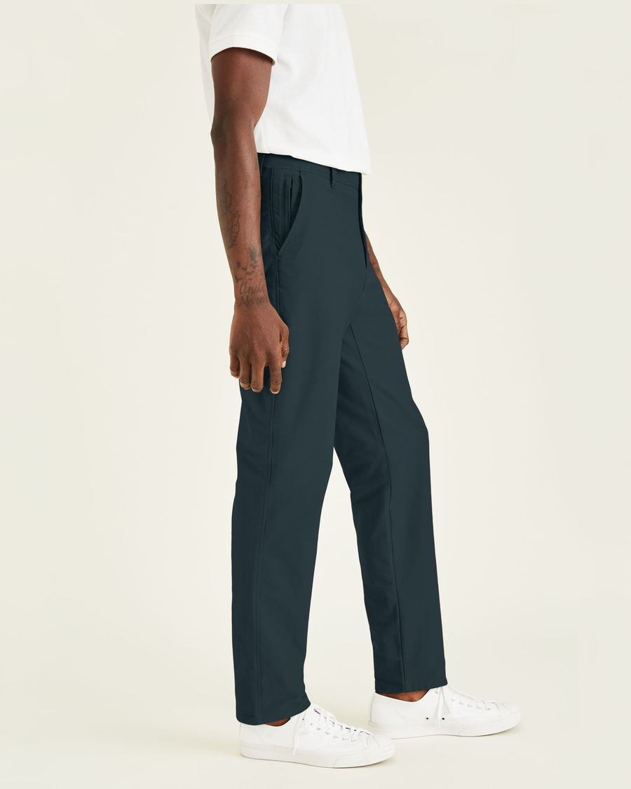 Side view of model wearing Magical Forest Comfort Knit Chinos, Straight