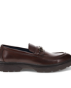 Side view of  Mahogany Thacher Shoes.