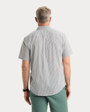 View of model wearing Margate Signature Stain Defender Shirt, Classic Fit.