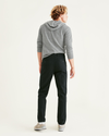 Back view of model wearing Mineral Black Original Chinos, Straight Fit.
