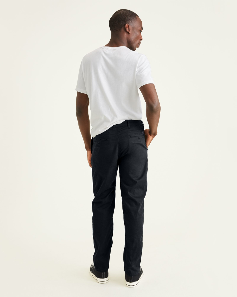 Back view of model wearing Mineral Black Original Chinos, Straight ...