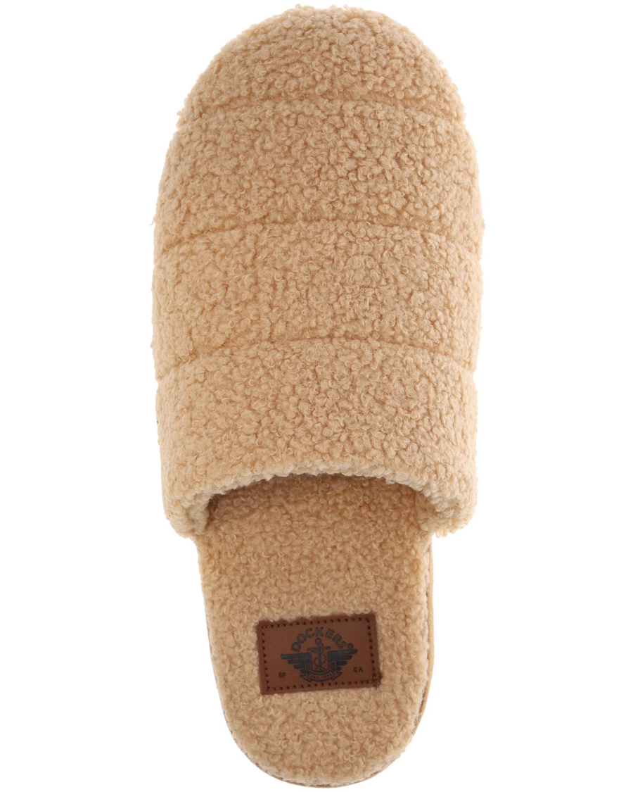View of  Mink Brown Quilted Micro-Sherpa Scruff Slip-On.