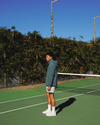 View of model wearing Mint Julep Racquet Club Retro 5.5" Short, Relaxed Fit.