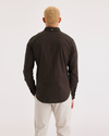 Back view of model wearing Mole Stretch Oxford Shirt, Slim Fit.