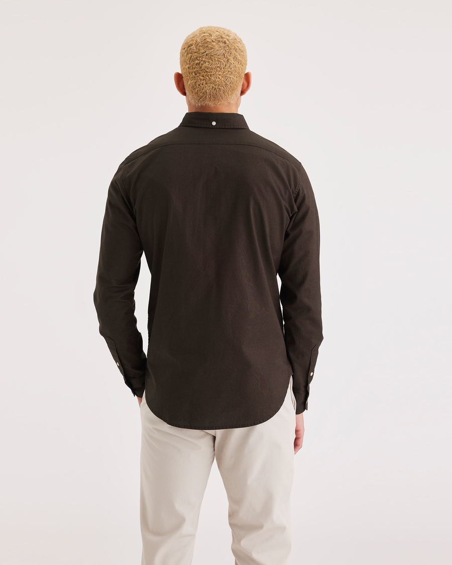 Back view of model wearing Mole Stretch Oxford Shirt, Slim Fit.