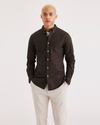 Front view of model wearing Mole Stretch Oxford Shirt, Slim Fit.