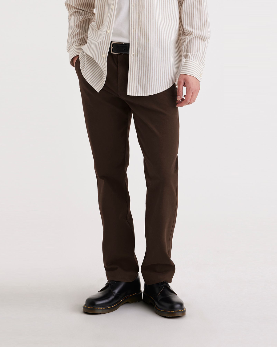 Front view of model wearing Mole Ultimate Chino, Slim Fit.