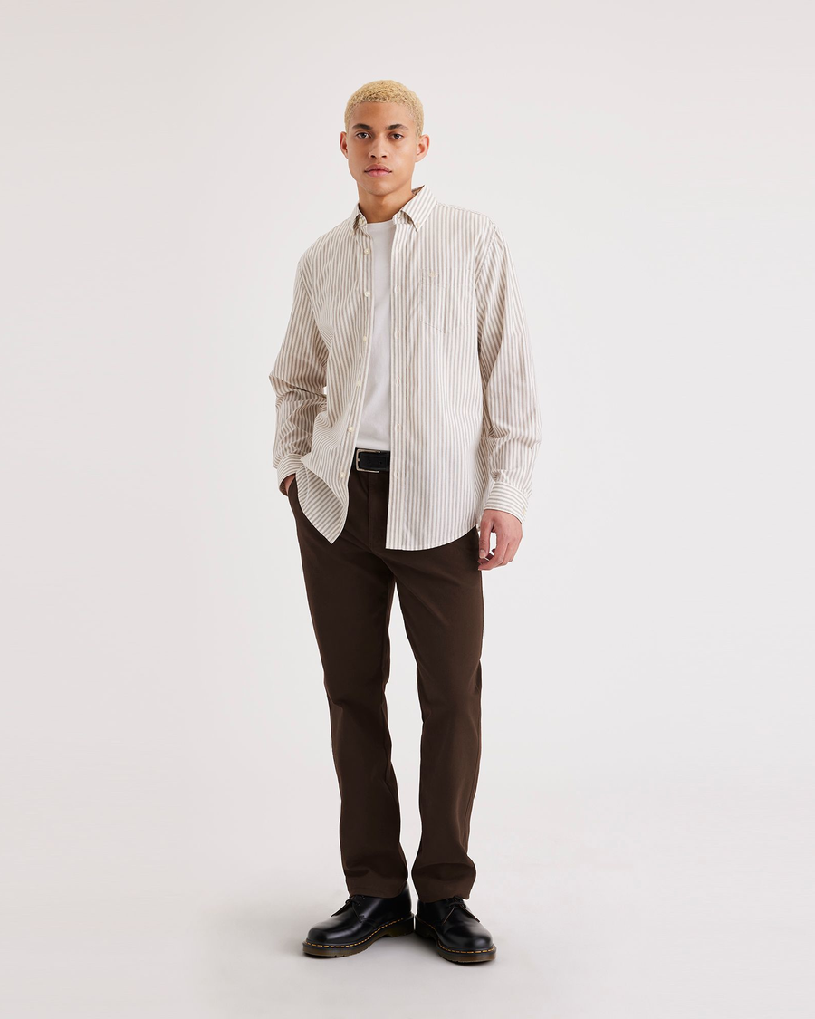 Front view of model wearing Mole Ultimate Chino, Slim Fit.