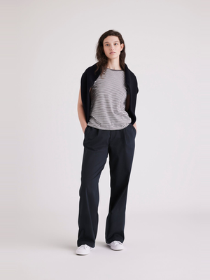 Beale Pleated Chino, High Wide Fit