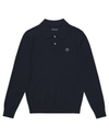 Front view of model wearing Navy Blazer Dockers® x Malbon Sweater Polo, Regular Fit.