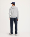 Back view of model wearing Navy Blazer Go Airweave Chino, Straight Fit.
