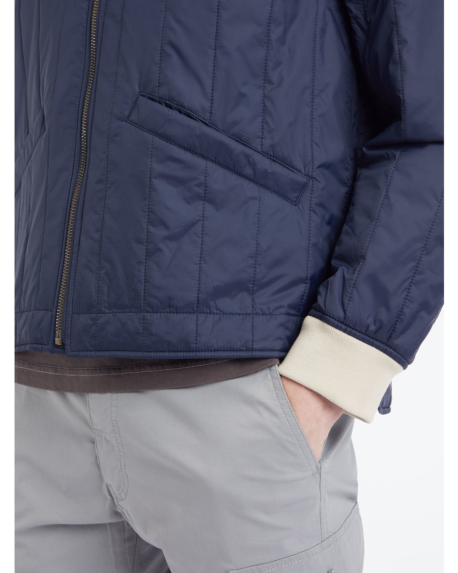 Recycled Nylon Channel Quilted Bomber Jacket Dockers