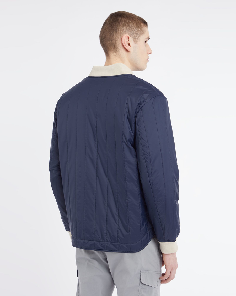 Recycled Nylon Channel Quilted Bomber Jacket Dockers