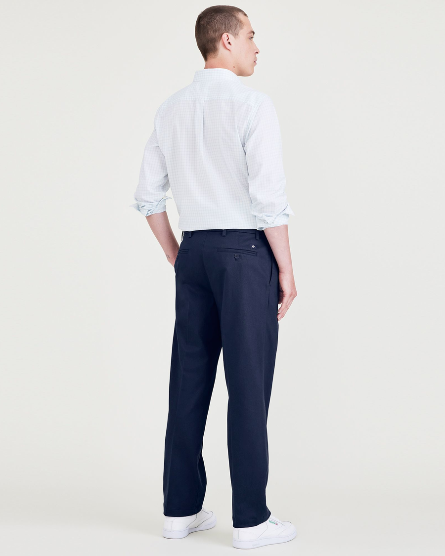 Signature Iron Free Khakis, Pleated, Classic Fit with Stain Defender Dockers Signature Iron Free Khakis, Pleated, Classic Fit with Stain Defender Dockers