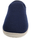 View of  Navy Wool Slip-on Slippers.