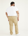 Back view of model wearing New British Khaki Go-To Cargos, Straight Fit (Big and Tall).