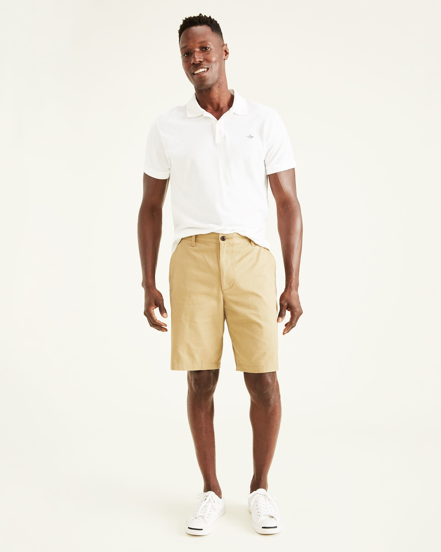 dress khaki shorts Light Khaki Classic Dress Shorts