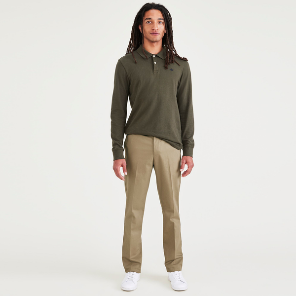 Signature Iron Free Khakis Slim Fit with Stain Defender Dockers
