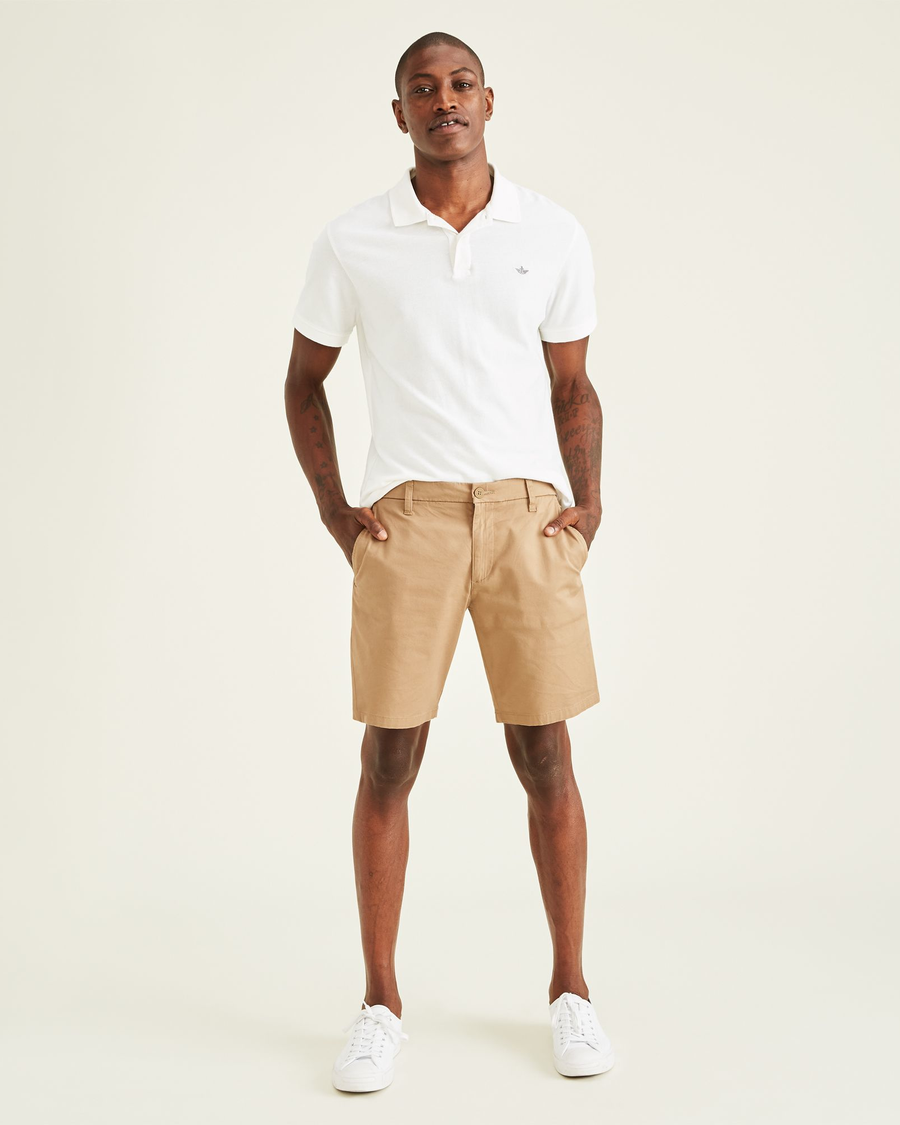 Front view of model wearing New British Khaki Ultimate 9.5