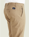 View of model wearing New British Khaki Ultimate Chinos, Athletic Fit (Big and Tall).