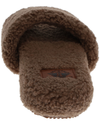 Back view of  Oatmeal Luxe Sherpa One Band Slide.