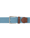 Front view of  Ocean Blue Stretch Belt, 35 MM.