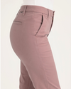 Side view of model wearing Old Rose Weekend Chino, Slim Fit.
