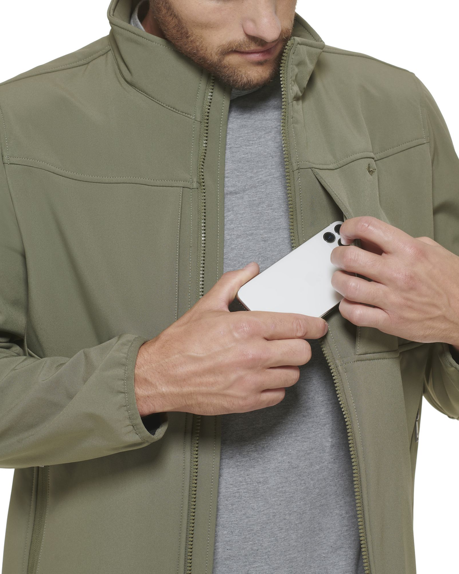 Khaki soft shell jacket online