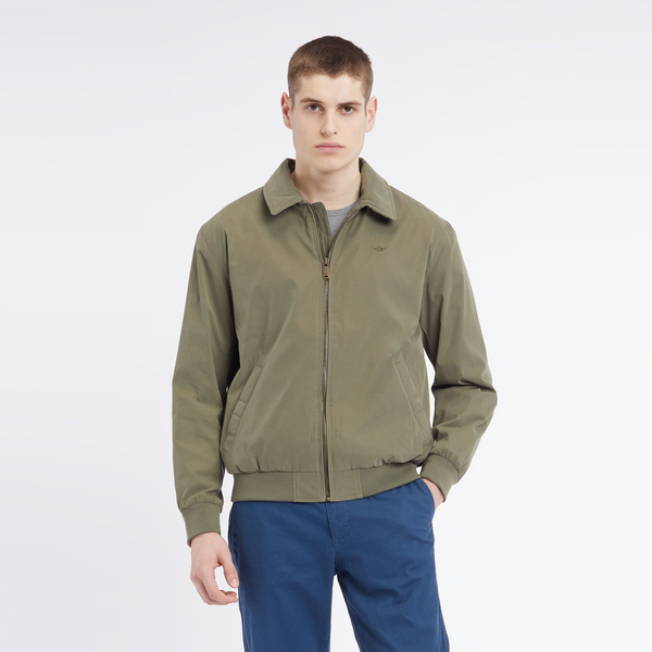 Microtwill Relaxed Bomber Jacket – Dockers®