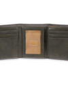 View of  Olive Trifold Wallet w/ Bill Divider.