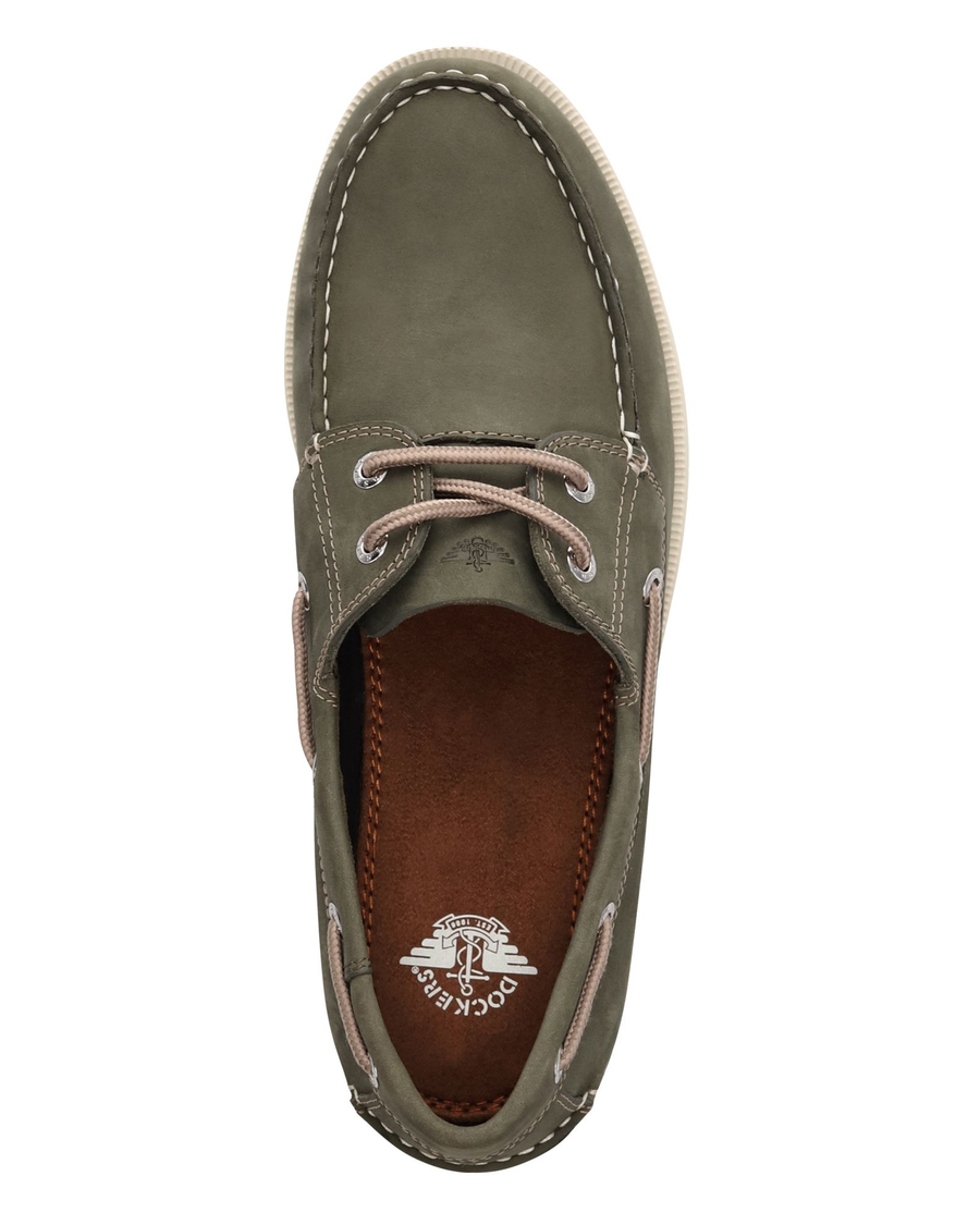 View of  Olive Vargas Boat Shoes.