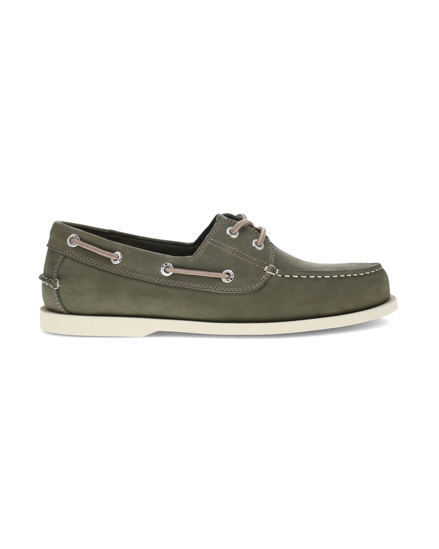 View of Olive Vargas Boat Shoes.