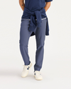 Front view of model wearing Ombre Blue Go Airweave Jogger, Slim Fit.