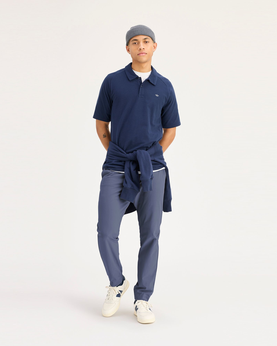 Front view of model wearing Ombre Blue Go Airweave Jogger, Slim Fit.