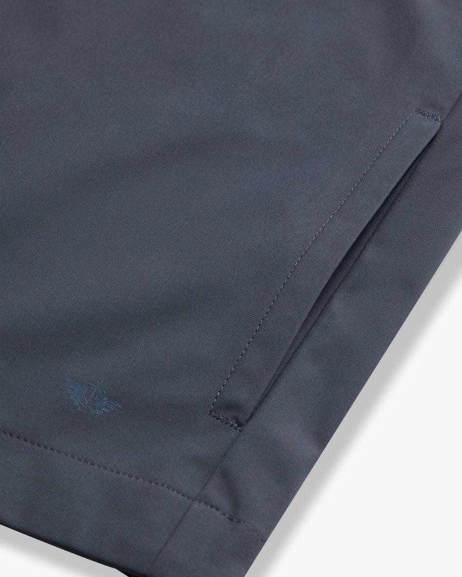 View of model wearing Ombre Blue Go Overshirt, Regular Fit with Airweave.