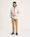 View of model wearing Otter Go Pant, Slim Fit with Airweave.