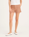 Front view of model wearing Peach Bloom Original Chino Short.