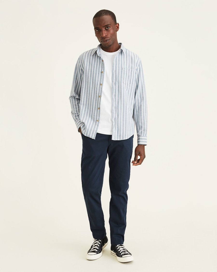 Front view of model wearing Pembroke Original Chinos, Tapered Fit.