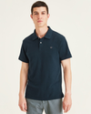 Front view of model wearing Pembroke Rib Collar Polo, Slim Fit.