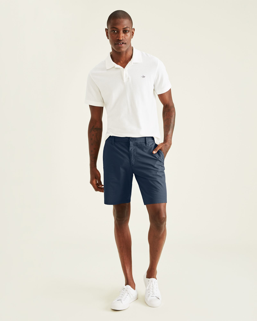 Front view of model wearing Pembroke Ultimate 9.5" Shorts, Straight Fit.