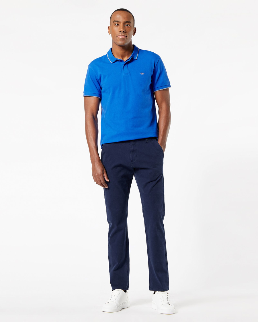 Front view of model wearing Pembroke Ultimate Chinos, Slim Fit.