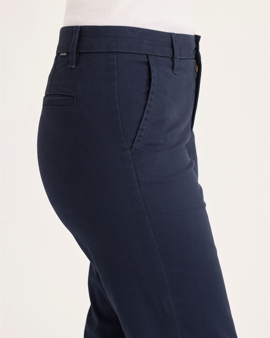 Side view of model wearing Pembroke Weekend Chino, Slim Fit.