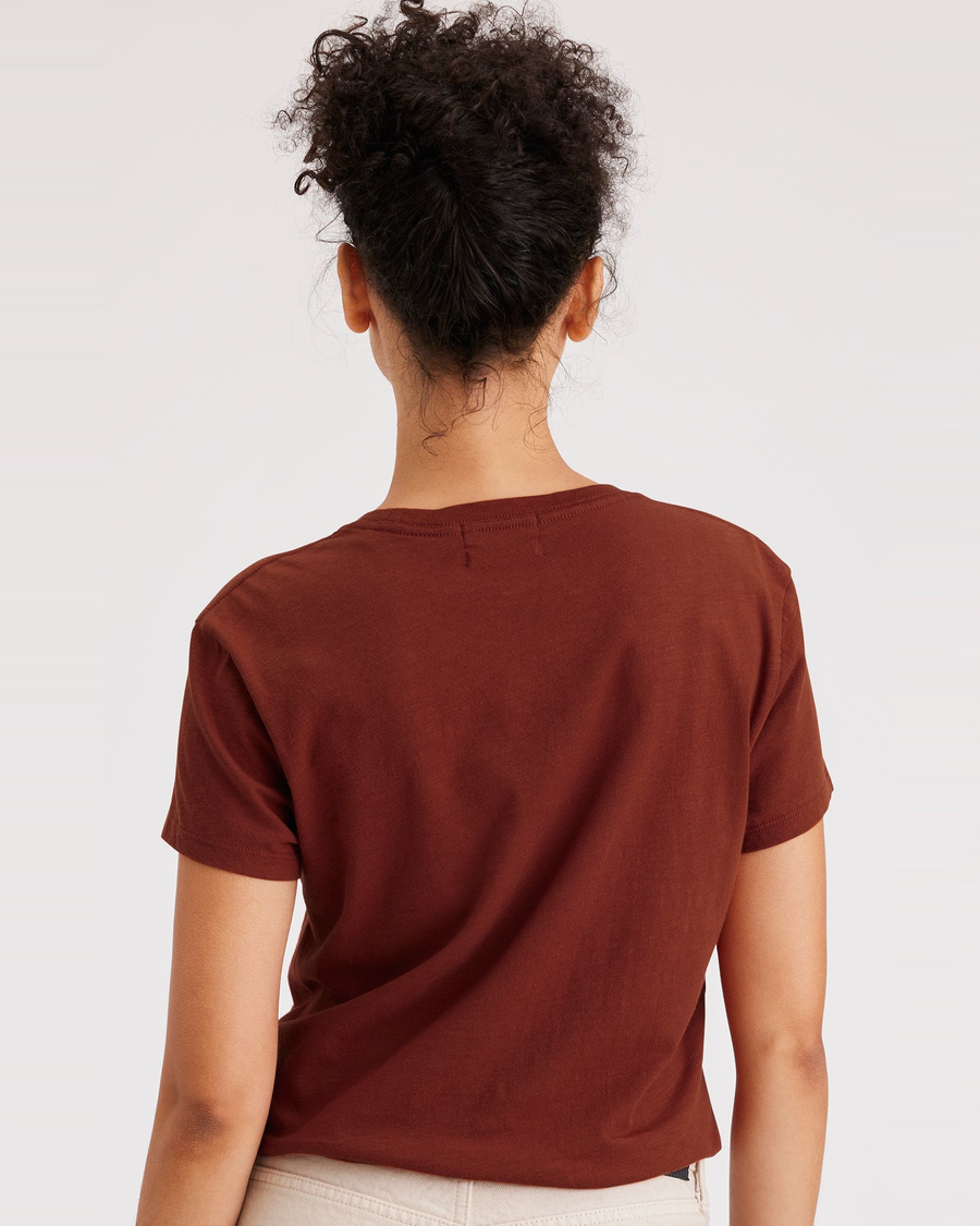 Back view of model wearing Picante Graphic Tee Shirt, Slim Fit.