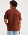 Back view of model wearing Picante Slub Pocket Polo, Regular Fit.